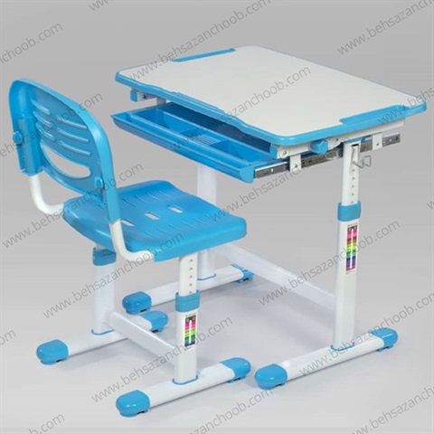 میز تحریر کودک صفحه تاشو آبی N907
